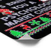 Santa Saw Your Social Media Litical Ugly Christmas Poster (Hoek)