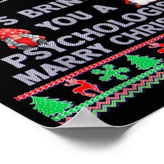 Santa Saw Your Social Media Litical Ugly Christmas Poster (Hoek)