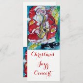 SANTA & SAX, CHRISTMAS JAZZ PARTY CONCERT PROGRAMM KAART (Voorkant / Achterkant)