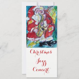 SANTA & SAX, CHRISTMAS JAZZ PARTY CONCERT PROGRAMM KAART