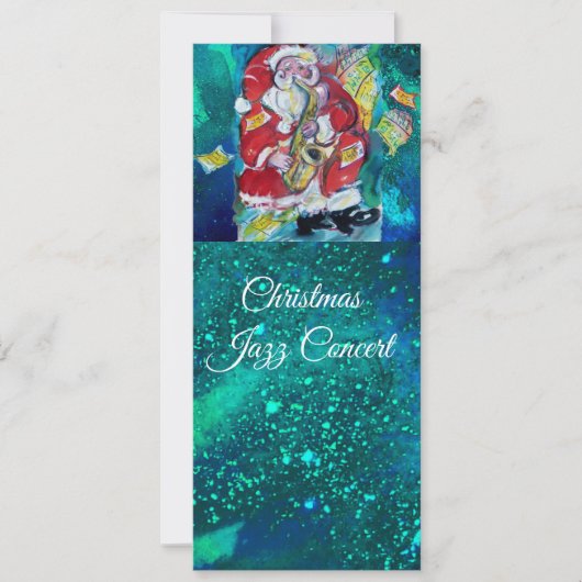 SANTA & SAX, CHRISTMAS JAZZ PARTY CONCERT PROGRAMM KAART (Voorkant)