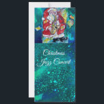 SANTA & SAX, CHRISTMAS JAZZ PARTY CONCERT PROGRAMM KAART<br><div class="desc">Kunstschilderij van de oorspronkelijke waterverf door Bulgan Lumini (c)</div>