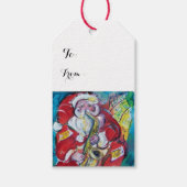 SANTA & SAX, CHRISTMAS PARTY CADEAULABEL (Voorkant)