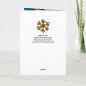 SANTA & SAX, CHRISTMAS PARTY FEESTDAGEN KAART (Achterkant)