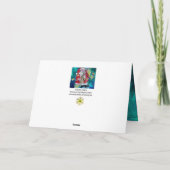 SANTA & SAX, CHRISTMAS PARTY FEESTDAGEN KAART (Achterkant)