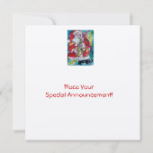 SANTA & SAX, CHRISTMAS PARTY Gold Metallic Kaart (Achterkant)