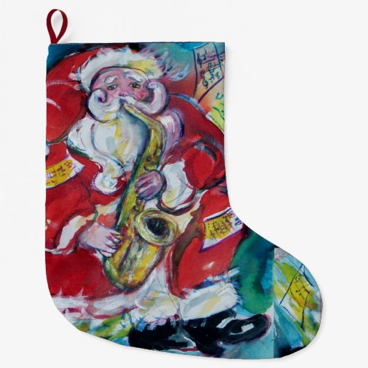 SANTA & SAX, CHRISTMAS PARTY GROTE KERSTSOK (Voorkant)