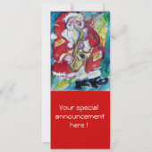 SANTA & SAX, CHRISTMAS PARTY KAART (Achterkant)