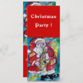 SANTA & SAX, CHRISTMAS PARTY KAART (Voorkant / Achterkant)
