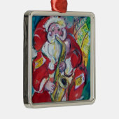 SANTA & SAX, CHRISTMAS PARTY METALEN ORNAMENT (Rechts)