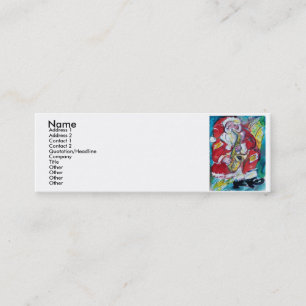 SANTA & SAX, CHRISTMAS PARTY MINI VISITEKAARTJE