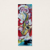 SANTA & SAX, CHRISTMAS PARTY MINI VISITEKAARTJES (Achterkant)