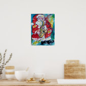 SANTA & SAX, CHRISTMAS PARTY POSTER (Keuken)