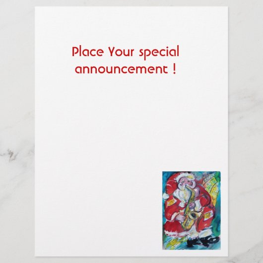 SANTA & SAX FLYER (Achterkant)