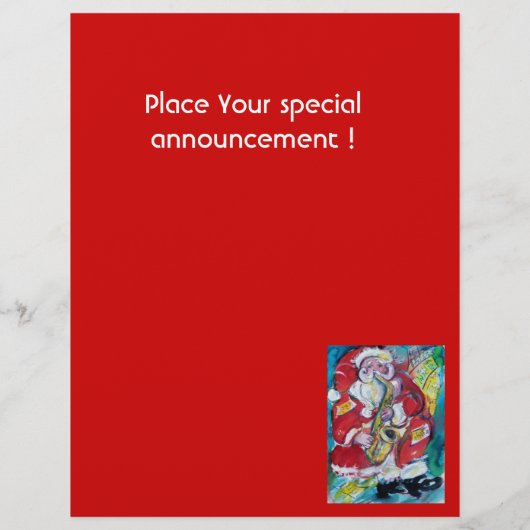 SANTA & SAX FLYER (Achterkant)