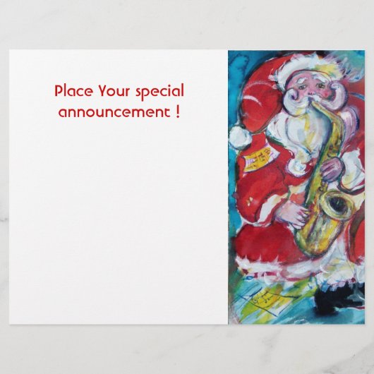 SANTA & SAX FLYER (Achterkant)