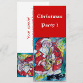SANTA & SAX, KERSTPARTY KAART (Voorkant / Achterkant)