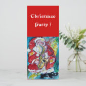 SANTA & SAX, KERSTPARTY KAART (Staand voorkant)
