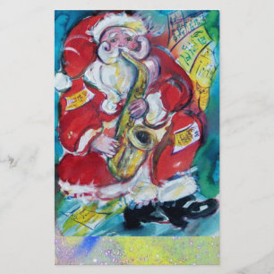 SANTA & SAX, MUSICAL CHRISTMAS PARTY BRIEFPAPIER