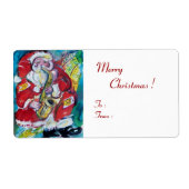 SANTA & SAX, MUSICAL CHRISTMAS PARTY White Etiket (Voorkant)