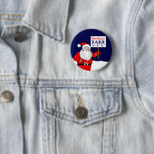 Santa Says herkozen een progressief congres Ronde Button 5,7 Cm (In situ)
