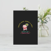SANTA SAYS: MERRY X-MAS KAART (Staand voorkant)
