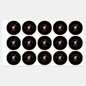 SANTA SAYS: MERRY X-MAS LABELS (Vel)