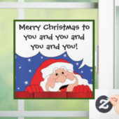 Santa Says Raamsticker (Huis)
