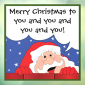 Santa Says Raamsticker (Vel 3)