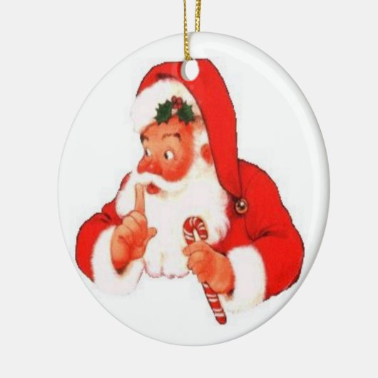 Santa Says Shhhhh... Ornament (Links)