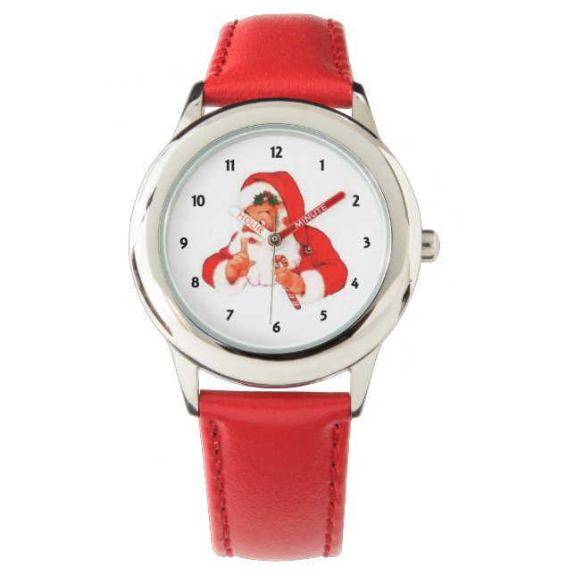 Santa Says Shhhhh... Volgen Horloge (Voorkant)