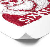 Santa Says Six Seven Christmas 67 Meme Xmas Boys G Poster (Hoek)