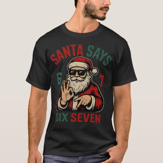 Santa Says Six Seven T-shirt (Voorkant)