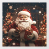 Santa Scene Venster Cling Raamsticker (Vel)
