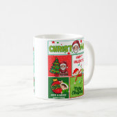 Santa Schattige Merry Christmas koffie mok (Voorkant rechts)
