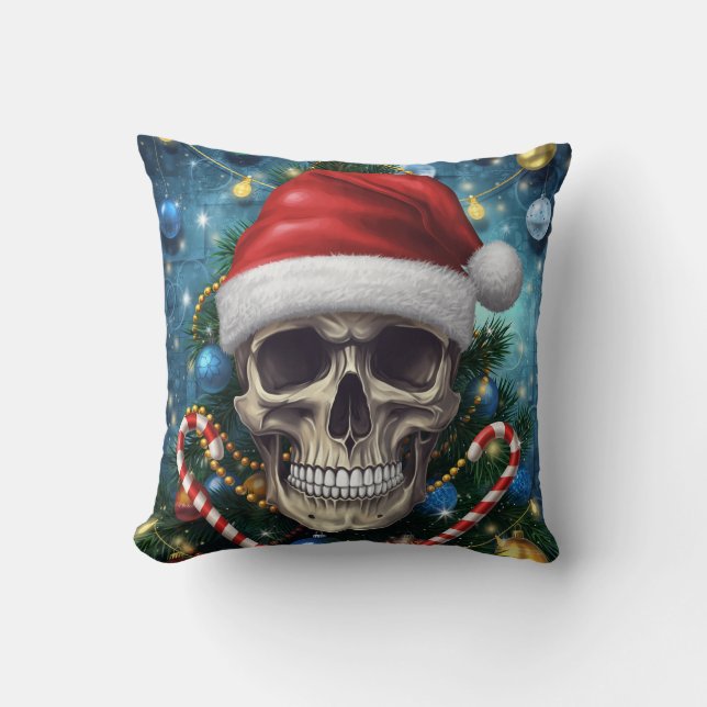 Santa Schedel Kussen (Voorkant)