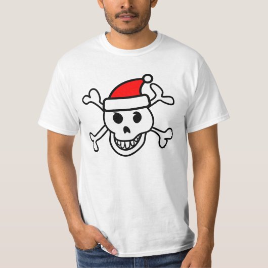 Santa schedel t-shirt (Voorkant)