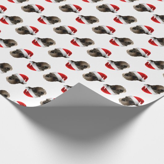 Santa Schnauzer Cadeaupapier (Hoek)