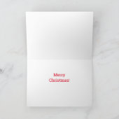 Santa Schnauzer met Holly-kerstkaart Kaart (Binnen)