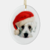 Santa Schnauzer Ornament (Rechts)