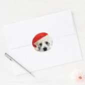 Santa Schnauzer Sticker (Envelop)