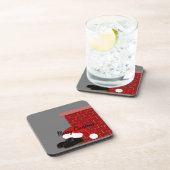 Santa schoenen schoorsteen bier onderzetter (Rechterzijde)