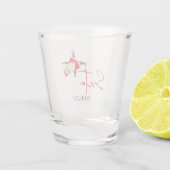 Santa schot met cartwheel Santa Shot Glas (Achterkant)