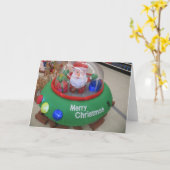 Santa Schotel Kaart (Gele Bloem)