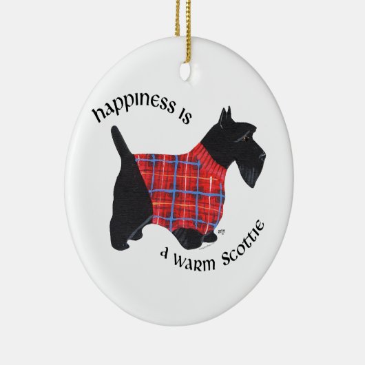 Santa Scottie Dog Ornament (Rechts)
