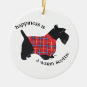 Santa Scottie Dog Ornament (Voorkant)