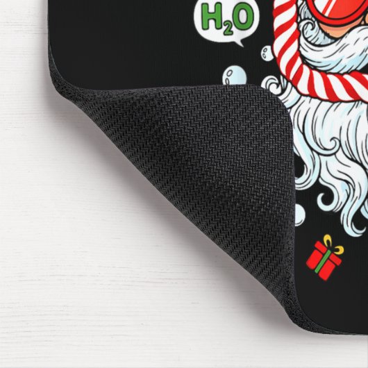 Santa Scuba Diving Equipment Funny Scuba Diver Chr Muismat (Hoek)