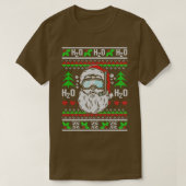 Santa Scuba Diving H2O H2O H2O Funny Ugly Christma T-shirt (Design voorkant)