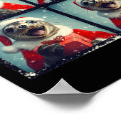 Santa Seal Ocean Animal Photography Zee Lion Chris Poster (Hoek)