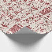 Santa Season Holiday Wrapping Cadeaupapier (Hoek)